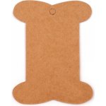 Prima-obchod Papírová karta 8x10,5 cm, barva hnědobéžová – Hledejceny.cz