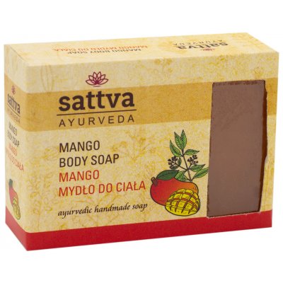Sattva Ajurvédské ručně dělané mýdlo Mango 125 g – Zboží Mobilmania