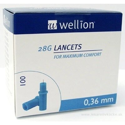 MED TRUST Handelsges. m. b. H. Wellion LANCETS 28G - Lanceta sterilní 100 ks – Sleviste.cz