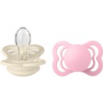 Bibs Supreme silikon Ivory baby pink 2 ks – Zboží Mobilmania