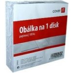 COVER IT obálka papírová s klipem 10ks Obal na CD, DVD, obálka papírová, s klipem, bílý, 10ks 12813 – Zboží Mobilmania