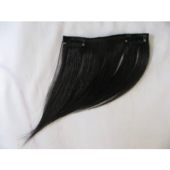 Clip-in ofina na bok černá (01) lidské vlasy