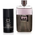 Gucci Guilty Pour Homme EDT 90 ml + balzám po holení 50 ml + deostick 75 ml dárková sada – Hledejceny.cz