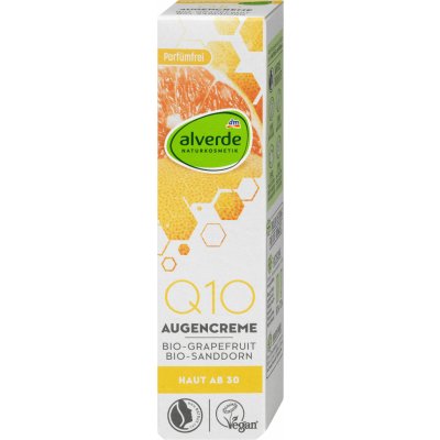 Alverde Naturkosmetik Q10 oční krém bio grapefruit & bio rakytník 15 ml – Zboží Mobilmania