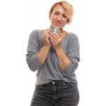 Italy fashion Dámský svetr COCOA Fialová – Sleviste.cz