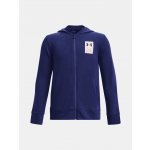 Under Armour UA Rival Terry FZ Hoodie Blue/white – Zboží Mobilmania