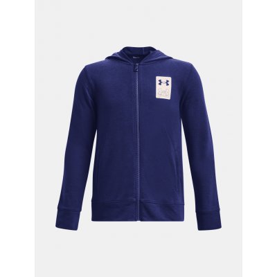 Under Armour UA Rival Terry FZ Hoodie Blue/white – Zboží Mobilmania