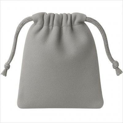 Darčekové zamatové vrecúško - Sivá/9x12cm – Zboží Dáma