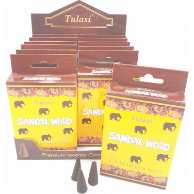 Tulasi Sandal wood indické vonné františky 15 ks