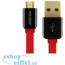 Avacom DCUS-MIC-120R USB - Micro USB, 120cm, červený