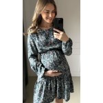 Těhotenské kojící šaty dl.rukáv Lovely Dress Ocean Print – Zboží Dáma