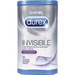 Durex Invisible Extra Thin Extra Lubricated 10ks – Zbozi.Blesk.cz