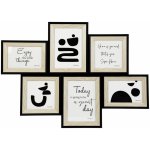 Fotorámečky na více fotografií, 61 × 44 cm, multi, černý BB65130382 – Hledejceny.cz