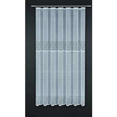 Dekorační žakárová záclona s řasící páskou AMON 250 bílá 200x250 cm MyBestHome – Zboží Mobilmania