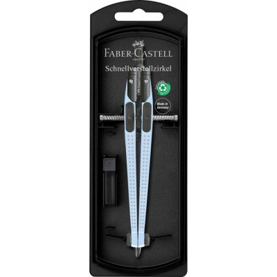 Faber-Castell Kružítko Grip Quick-Set Compass Sky Blue – Hledejceny.cz