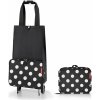 Nákupní taška a košík Reisenthel Foldabletrolley Dots white