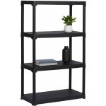Mamutex Regál 1330 x 800 x 400 mm 4 police černý – Zboží Dáma