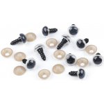 Oči s pojistkou Ø12 mm - bílá (10 sada) – Zboží Dáma