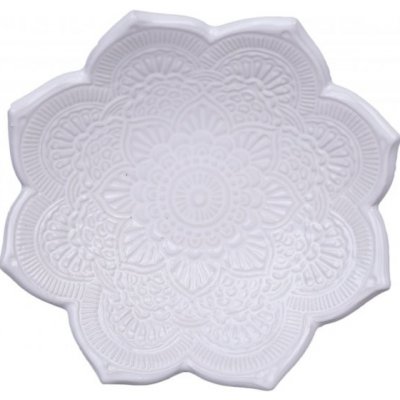 Pleva - Keramický svícen mandala bílý – Hledejceny.cz