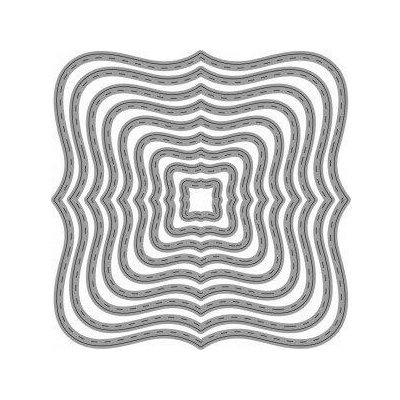 Wiler Vyřezávací šablona Čtverec zdobený 9 ks – Zboží Dáma