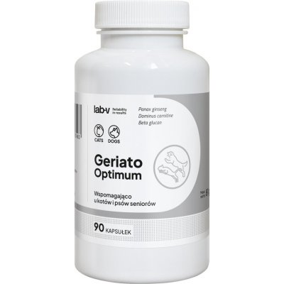 LAB-V Geriato Optimum Podpora zdraví seniorů pro psy a kočky 90 kapslí – Hledejceny.cz