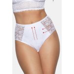 Babell BBL 070 dámské vyšší stahující krajkové kalhotky bílá – Sleviste.cz