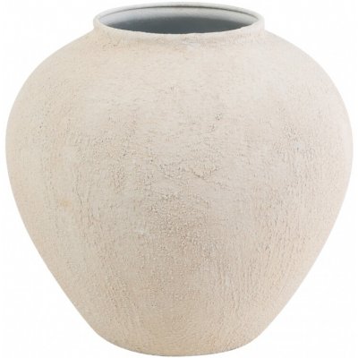 Kovová váza Laszlo S – bílá, 27,5 cm – Zboží Dáma