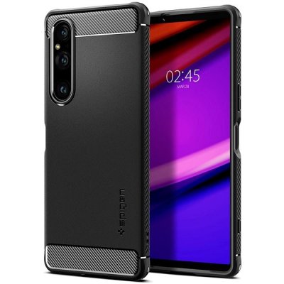 Pouzdro Spigen Rugged Armor Black Sony Xperia 1 V ACS06204 – Zbozi.Blesk.cz