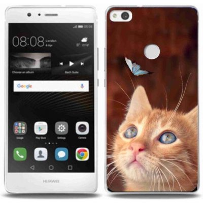 Pouzdro mmCase Gelové Huawei P9 Lite 2017 - motýl a kotě