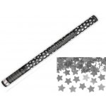 Konfety Vystřelovací hvězdy stříbrné 80cm – Sleviste.cz