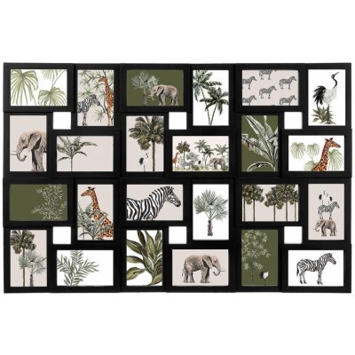 Atmosphera Rámeček na 24 fotografie, fotorámeček, rámeček na fotky, černý – Zboží Živě