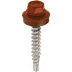 KLIMAS Farmářské šrouby FRS pozinkované lakované 4,8 x 35 mm RAL 3009 20 ks – Hledejceny.cz