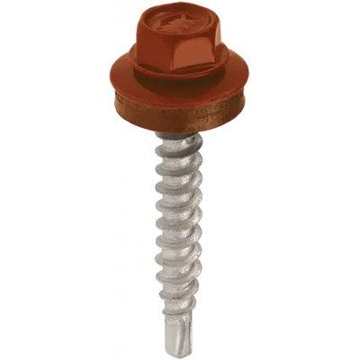 KLIMAS Farmářské šrouby FRS pozinkované lakované 4,8 x 35 mm RAL 3009 20 ks – Hledejceny.cz