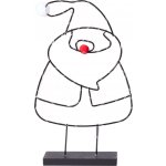 Vánoční svítící LED figurka Santa 36 cm, H&L – Hledejceny.cz