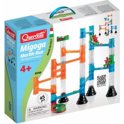 Quercetti MARBLE RUN TRANSPARENT 46 ks 6546 – Zboží Dáma