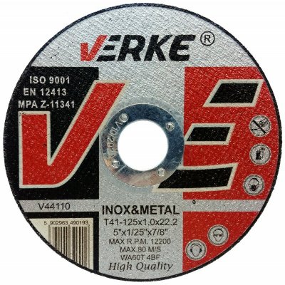 Verke Řezný kotouč 125 x 1,0 x 22,2 mm V44110 – Zboží Dáma