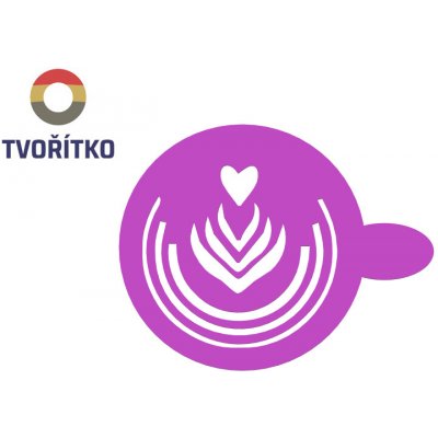 TVOŘÍTKO Latte art srdce - šablona – Hledejceny.cz