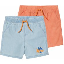 lupilu chlapecké kraťasy s BIO bavlnou 2 kusy světle modrá / oranžová