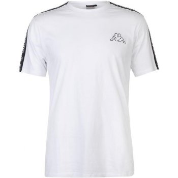 Kappa Tape T Shirt Mens white