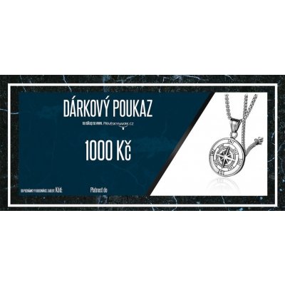 Přívěskynakrk.cz Dárkový poukaz pro muže 1000 Kč – Zboží Mobilmania