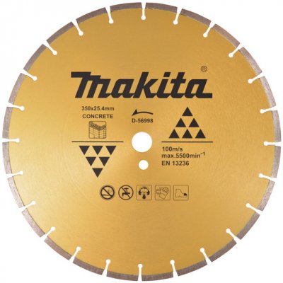 MAKITA diamantový kotouč 350x25,4x7,5mm beton – Zboží Mobilmania