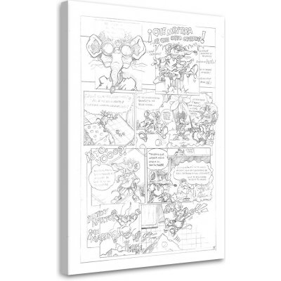 Gario Obraz na plátně Myší komiks - Saqman Rozměry: 40 x 60 cm – Zboží Mobilmania