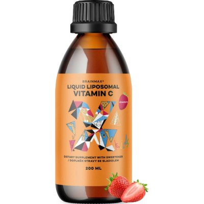 BrainMax KIDS Liquid Liposomal Vitamin C Strawberry, 500 mg 200 ml – Hledejceny.cz
