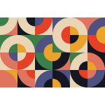 Plakát, Obraz - Bauhaus Geometry Artwork Abstract Vector Design, Normform, 40 × 26.7 cm – Zboží Dáma