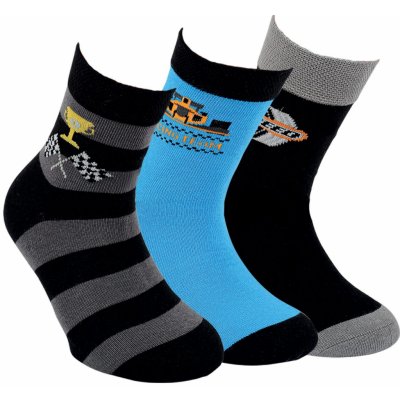 RS Dětské barevné bavlněné vzorované ponožky FORMULE mix – Zboží Mobilmania