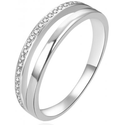 Agato stříbrný prsten se zirkony AGT R03W – Zboží Dáma