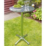 HI 423949 Skládací bistro bar/stůl hliník kulatý 60 x 60 x (58–115) cm – Hledejceny.cz