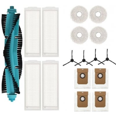 Mobilly Eta Aquilo Pro, Cecotec Conga 11090, 17 ks set conga 11090 kartáče a filtry a mopovací textilie a sáčky 17 ks – Zboží Dáma