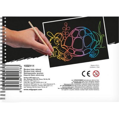 MFP Paper škrabací obrázek blok 10l mix duha – Zbozi.Blesk.cz