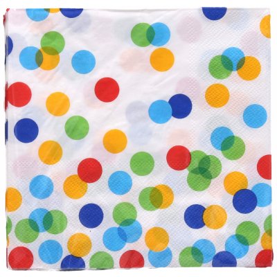 wiky Párty ubrousky TEČKY 33x33cm 20ks – Sleviste.cz